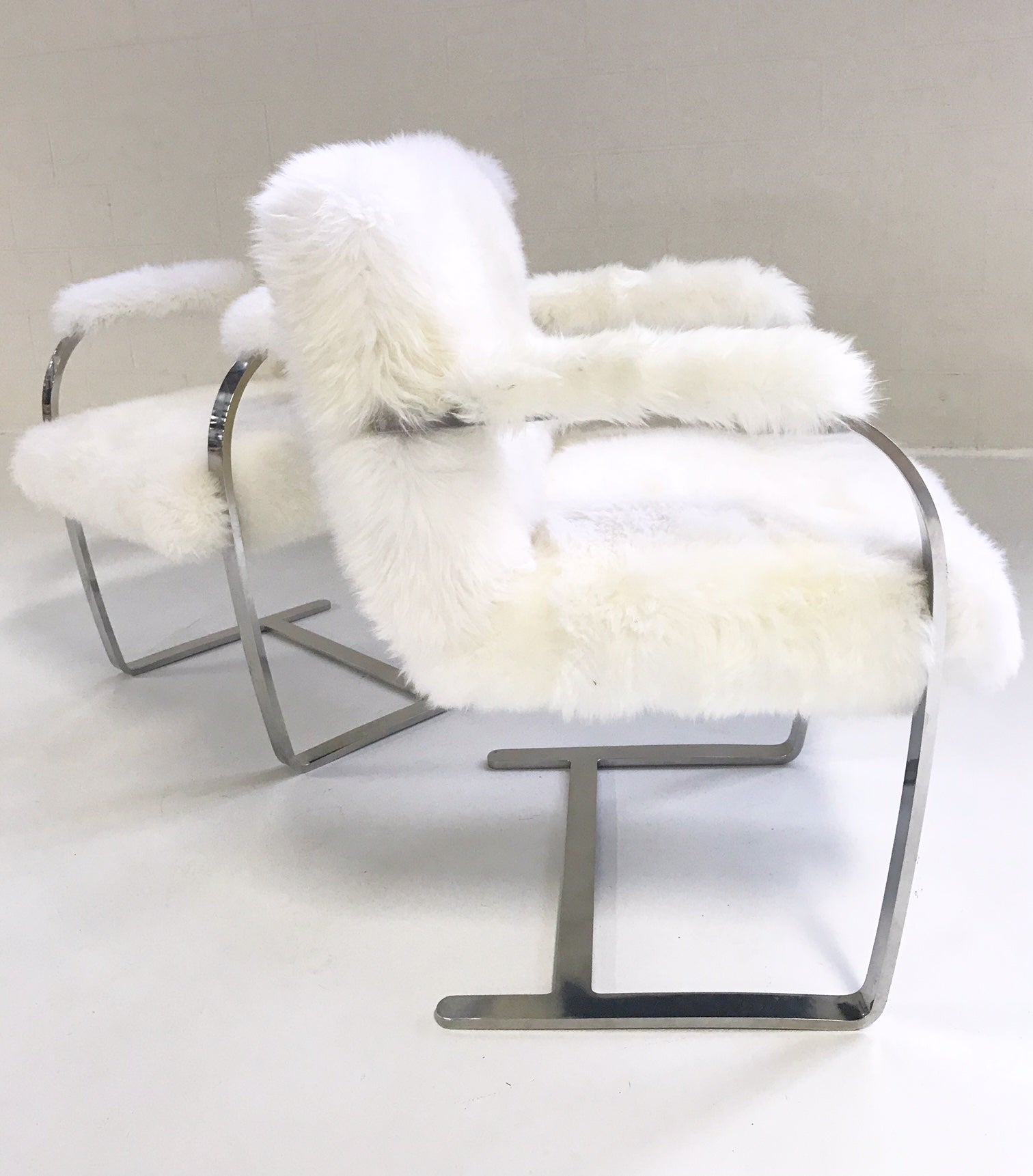 Brno Chairs in New Zealand Sheepskin, pair - FORSYTH