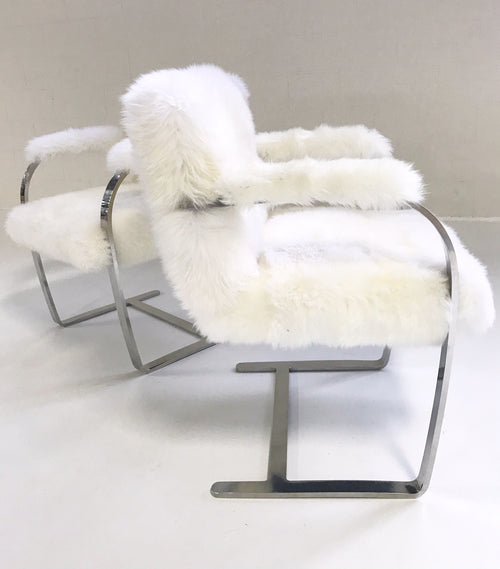 Brno Chairs in New Zealand Sheepskin, pair - FORSYTH