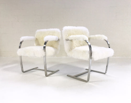 Brno Chairs in New Zealand Sheepskin, pair - FORSYTH