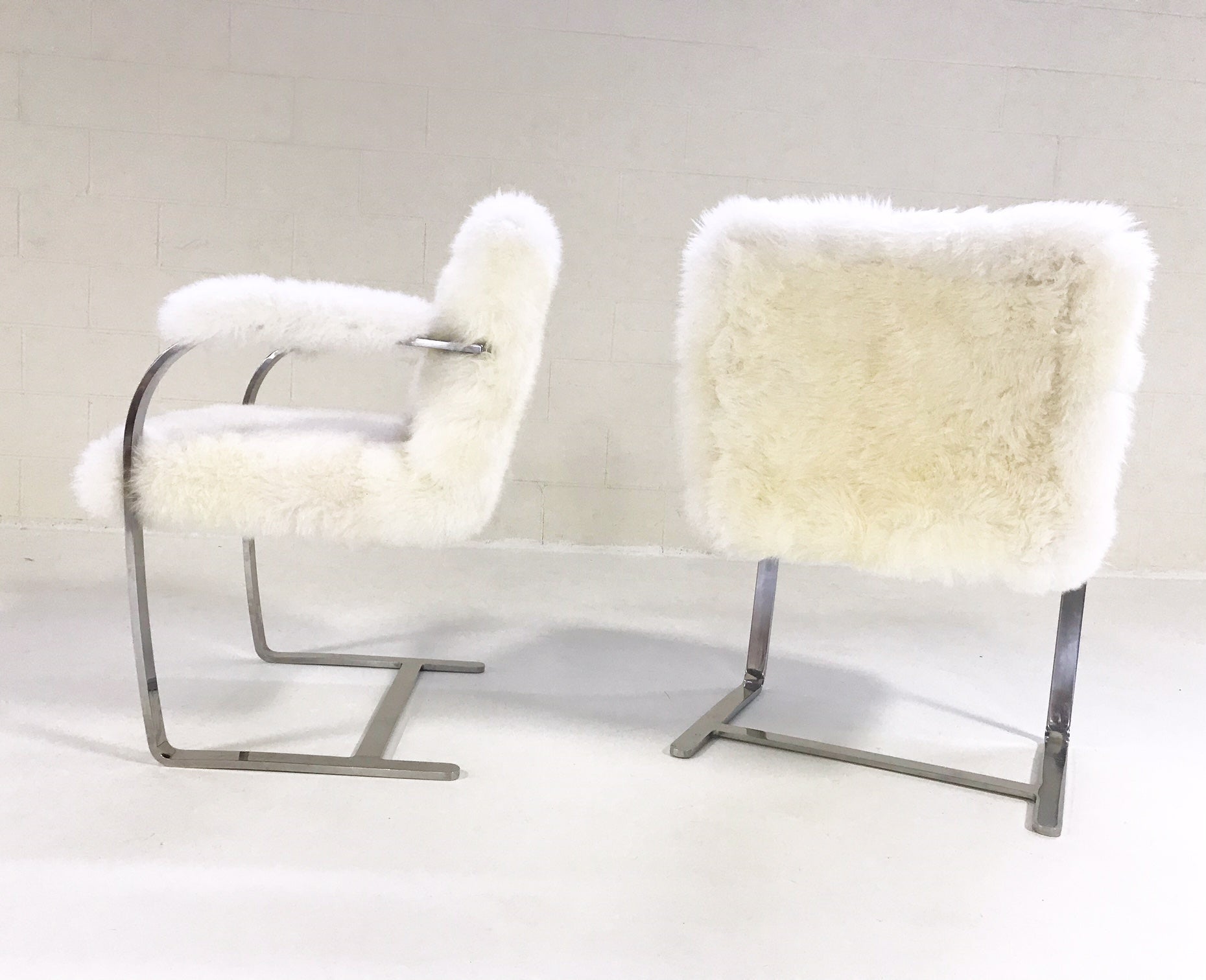 Brno Chairs in New Zealand Sheepskin, pair - FORSYTH
