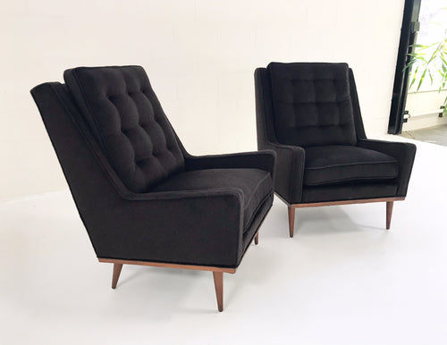 Lounge Chairs in Loro Piana Alpaca Wool, pair - FORSYTH
