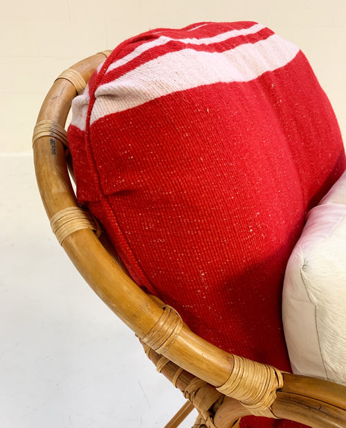 Rattan Chair with Isabel Marant Silk Wool Cushions - FORSYTH