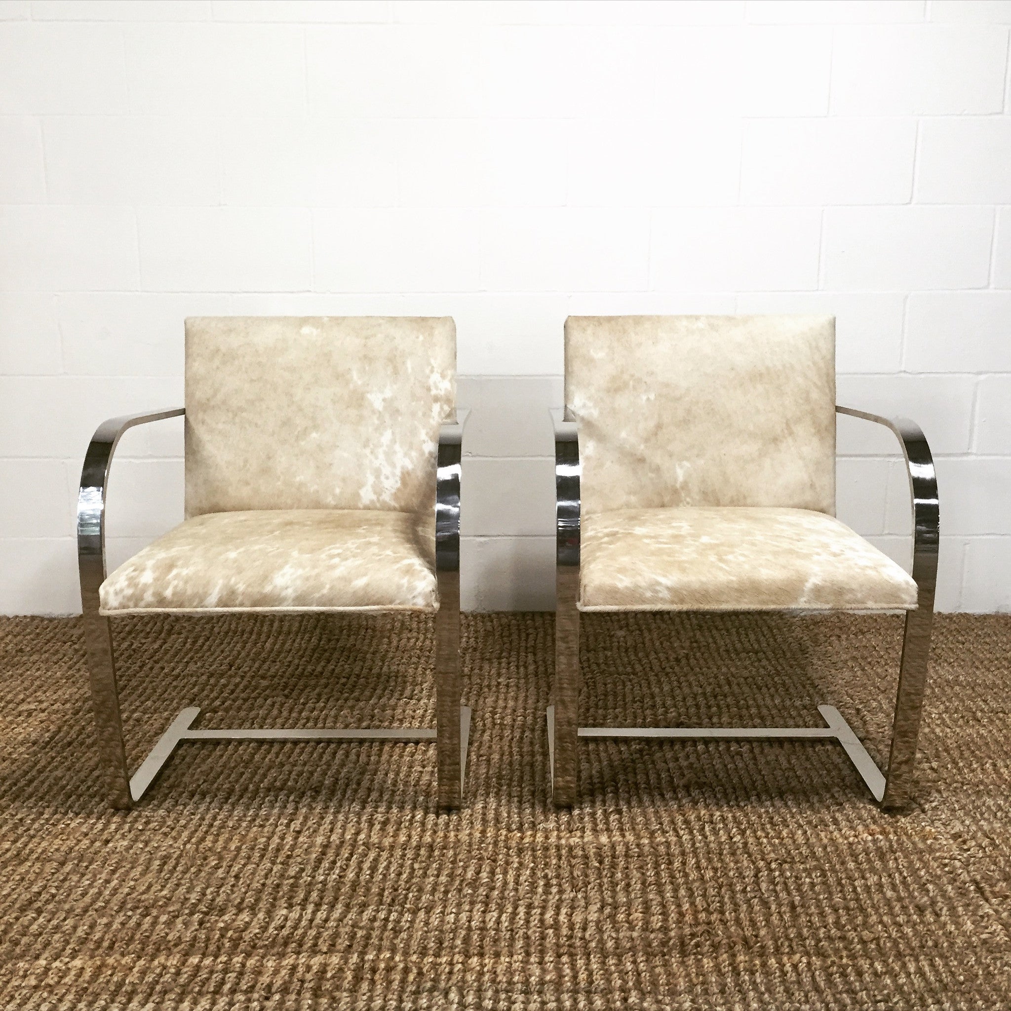 Brno Chairs in Brazilian Cowhide, pair - FORSYTH