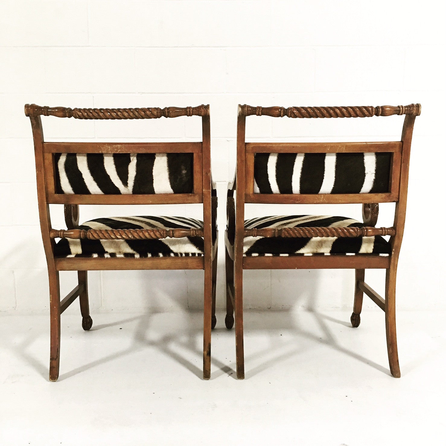 Armchairs in Zebra Hide - FORSYTH