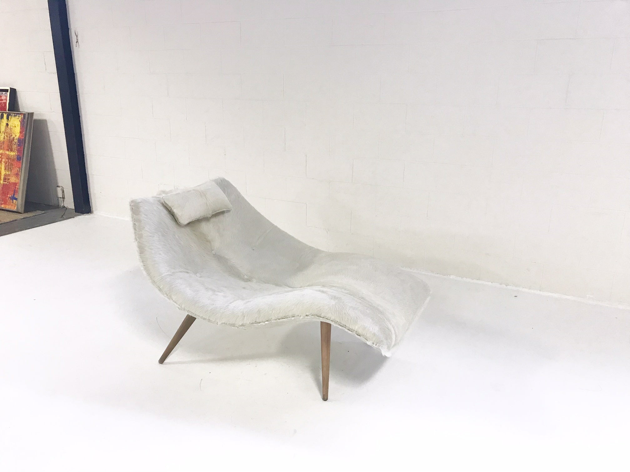 1828 C Chaise Lounge in Brazilian Cowhide - FORSYTH