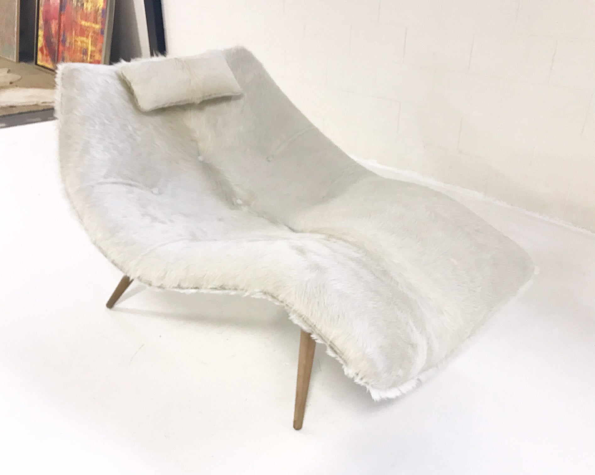 1828 C Chaise Lounge in Brazilian Cowhide - FORSYTH