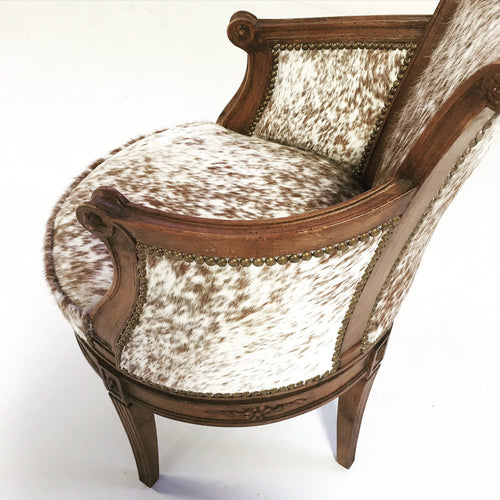 Vintage Swivel Chair in Brazilian Cowhide - FORSYTH