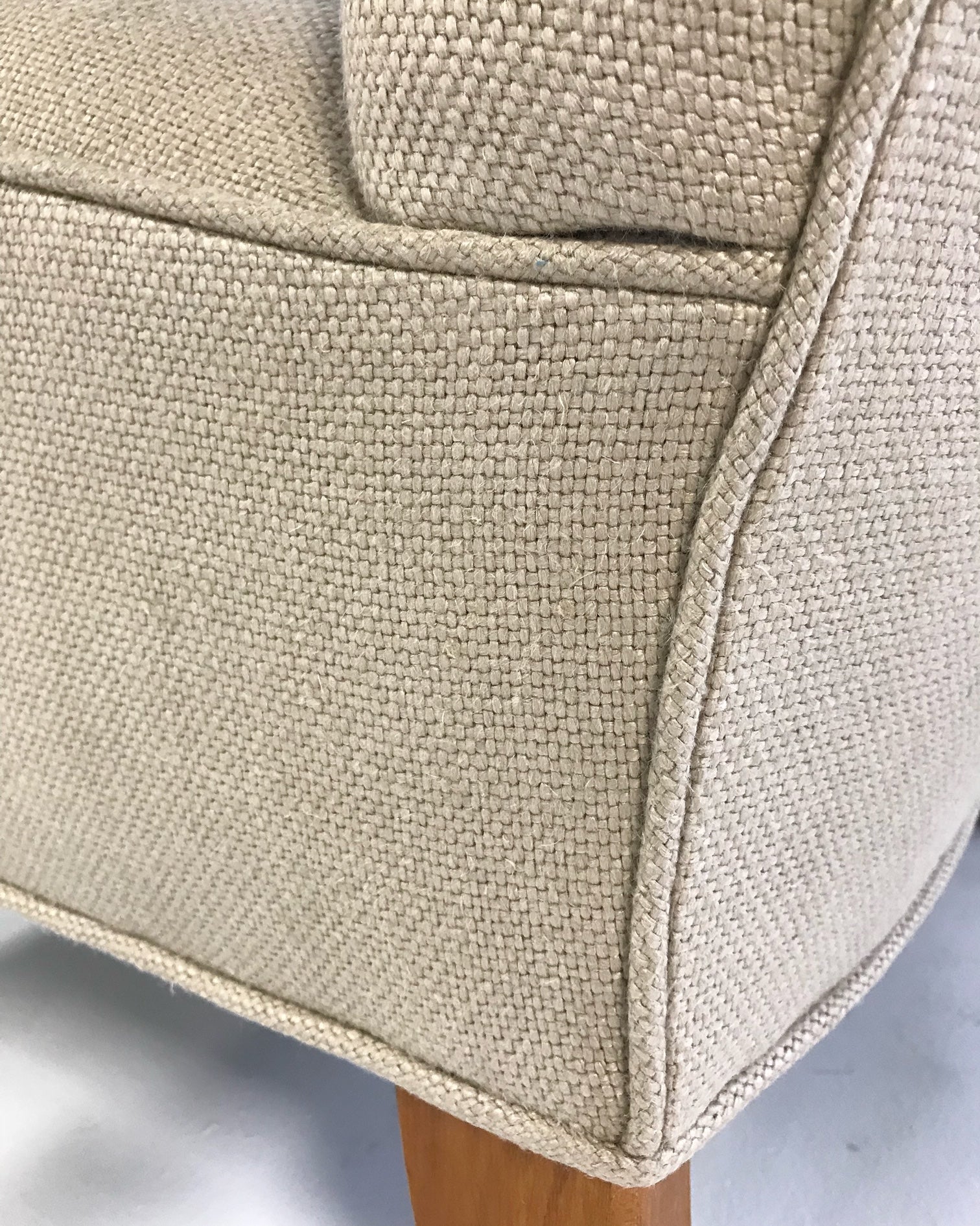 Italian Bentwood Armchairs in Loro Piana Leather and Linen, pair - FORSYTH