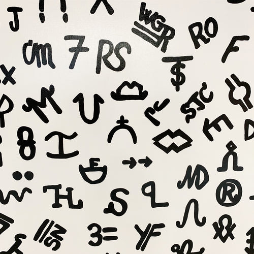 Brands in Black on White