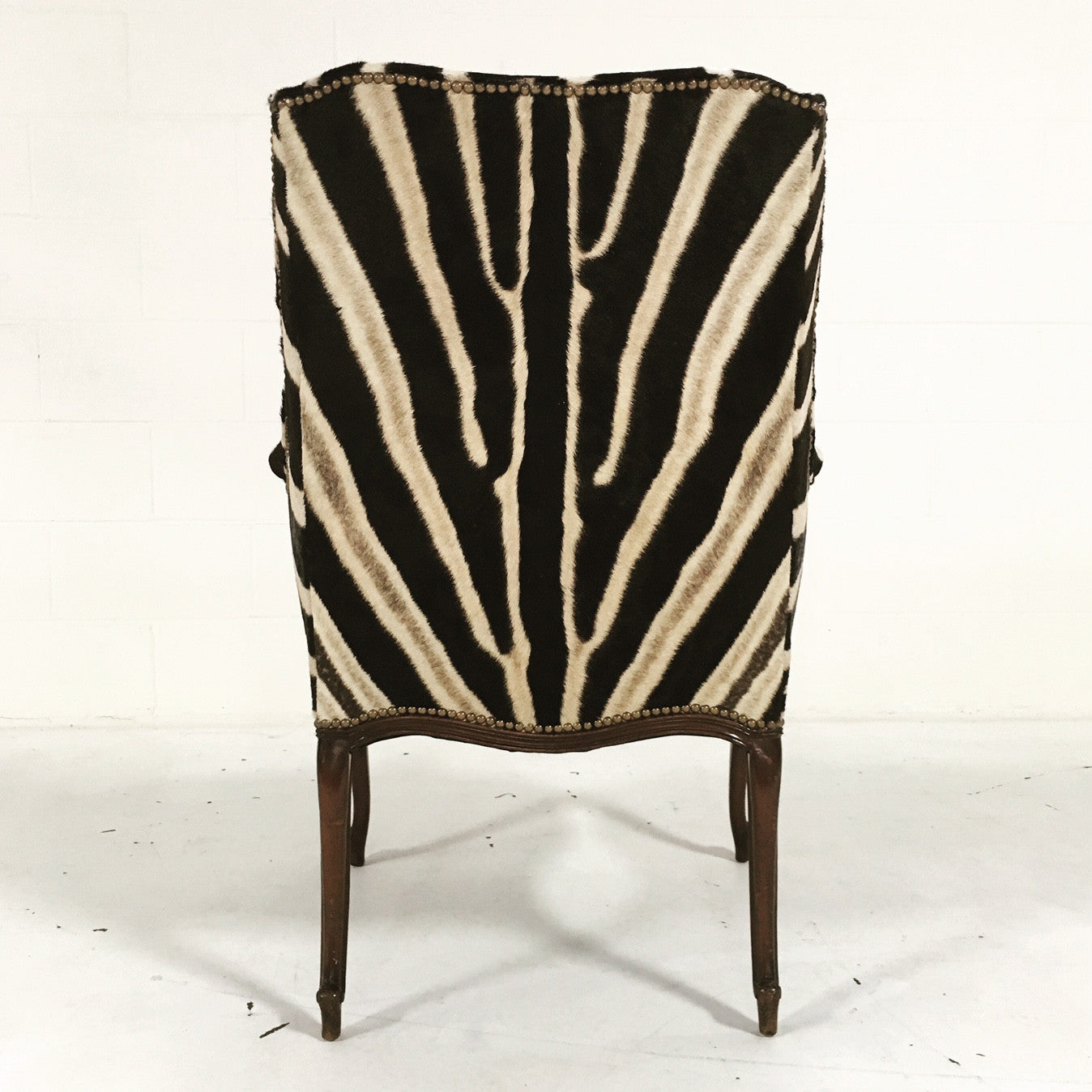 English Wingback in Zebra Hide - FORSYTH