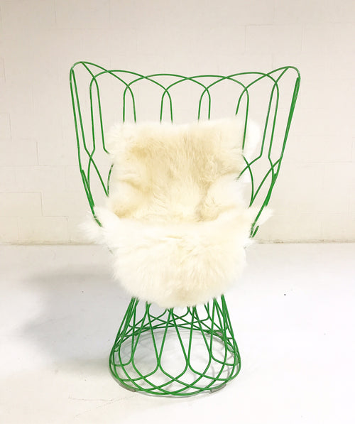 Re-Trouve Chair With New Zealand Sheepskin - FORSYTH