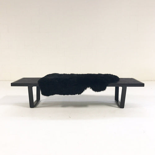 Model 4692 Platform Bench with Brazilian Sheepskin Throw - FORSYTH