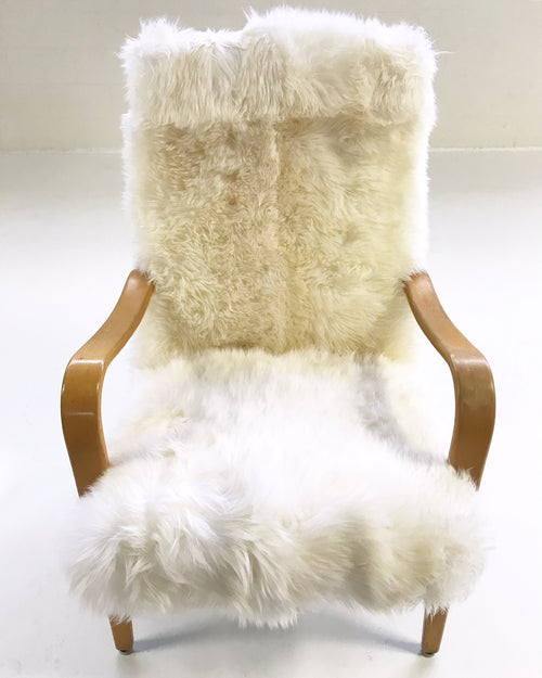 Bentwood Chairs in New Zealand Sheepskin, pair - FORSYTH