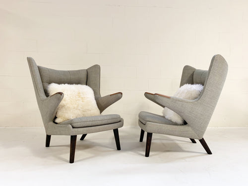 Papa Bear Chairs with Ottomans - FORSYTH