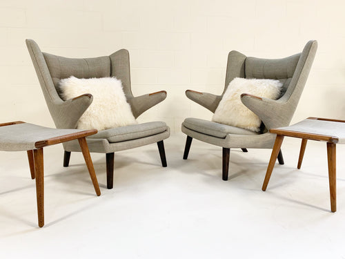 Papa Bear Chairs with Ottomans - FORSYTH