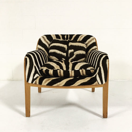 Lounge Chair in Zebra Hide - FORSYTH