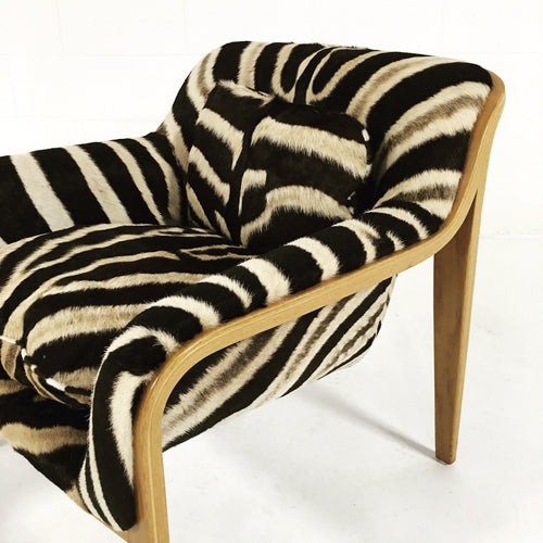 Lounge Chair in Zebra Hide - FORSYTH