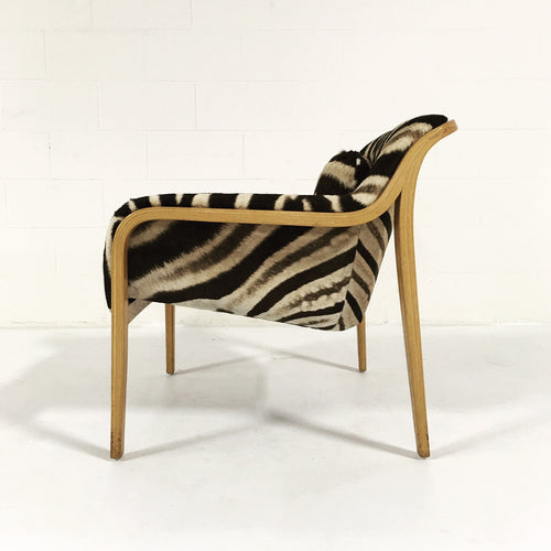 Lounge Chair in Zebra Hide - FORSYTH