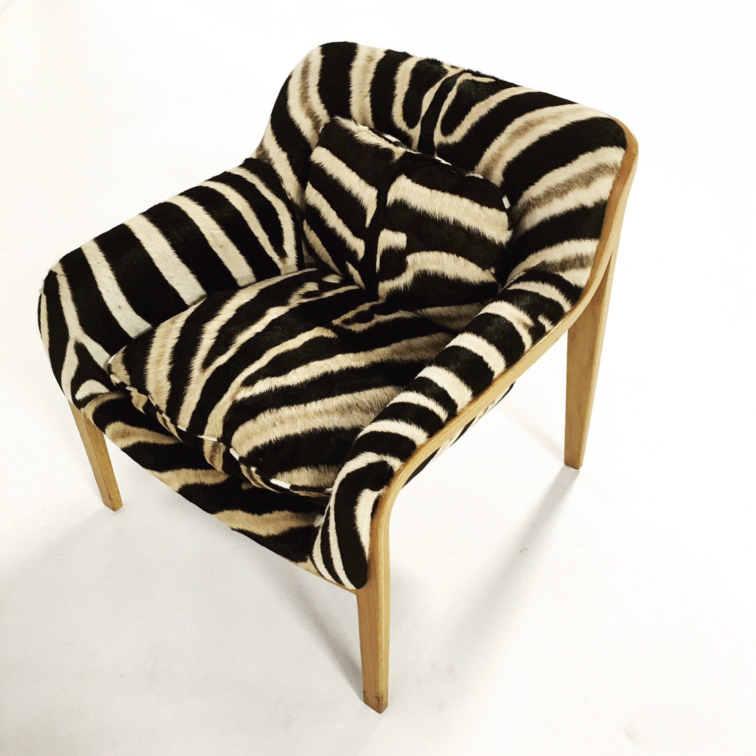 Lounge Chair in Zebra Hide - FORSYTH