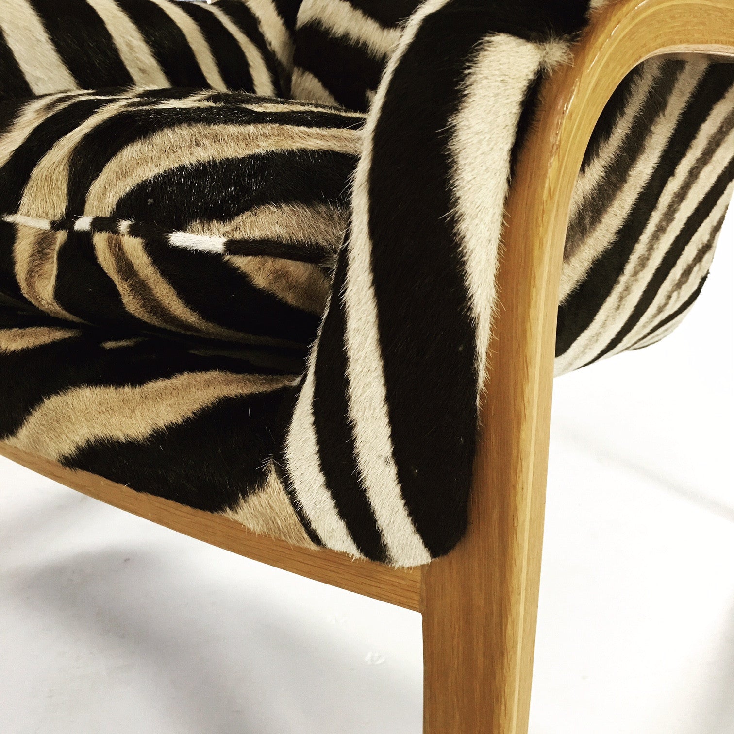 Lounge Chair in Zebra Hide - FORSYTH