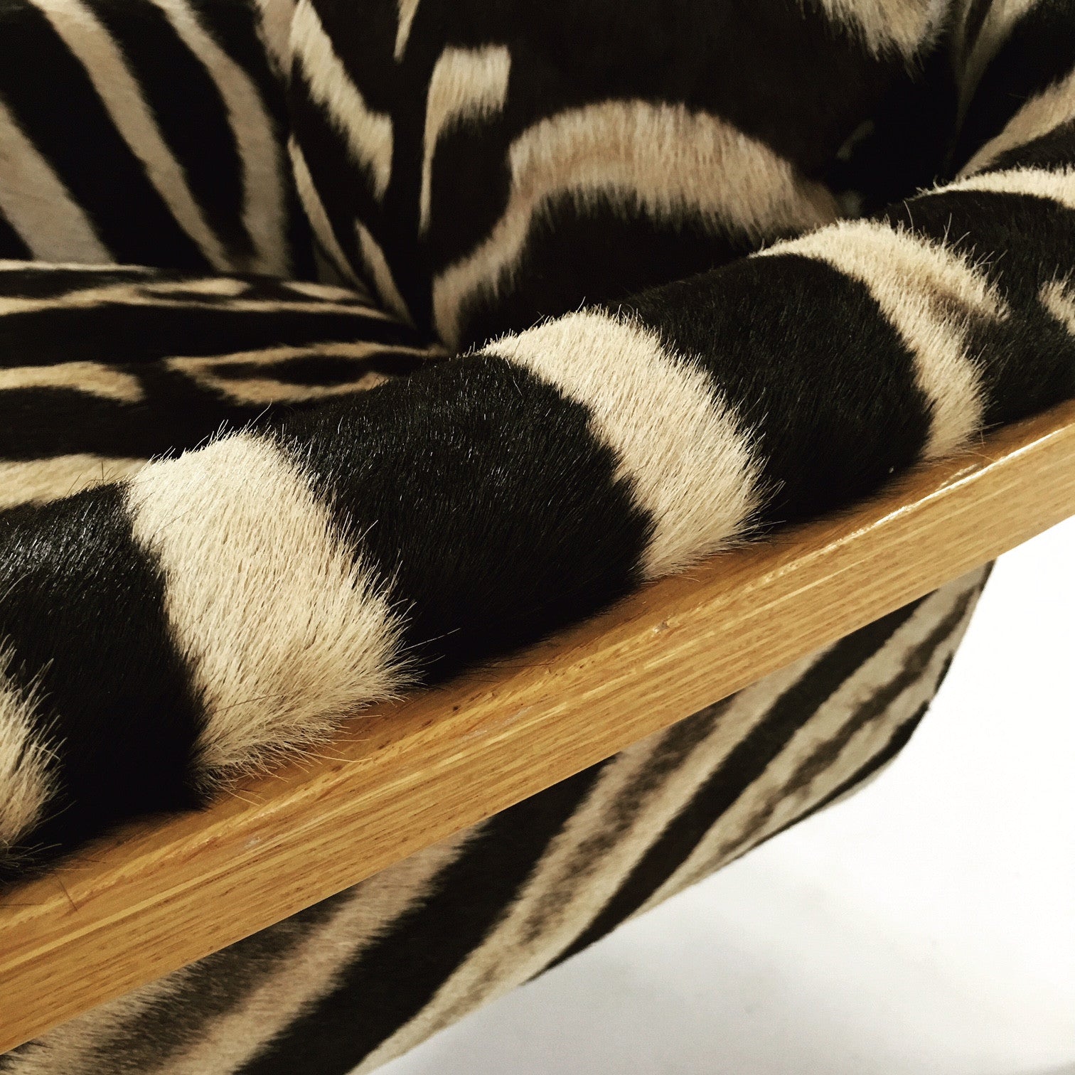 Lounge Chair in Zebra Hide - FORSYTH