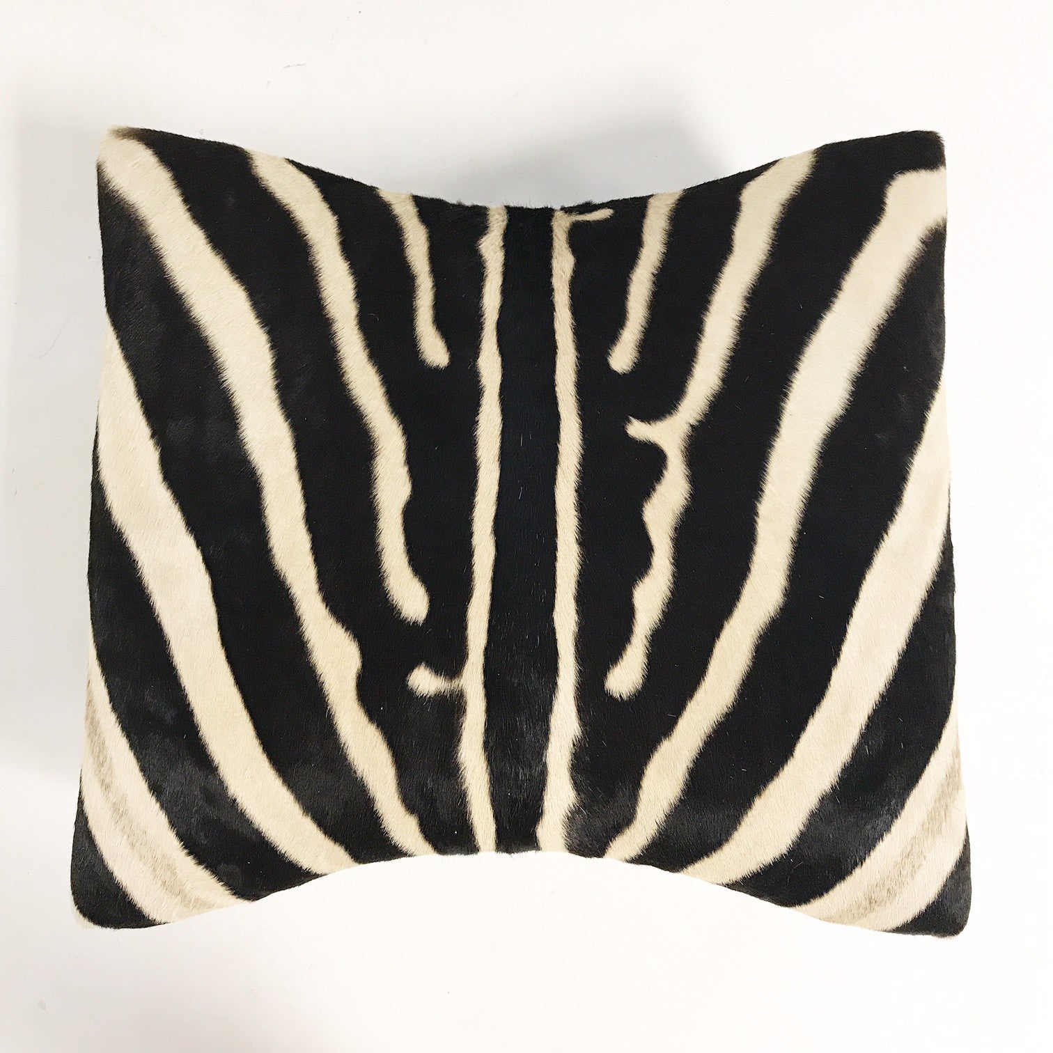 Large Ottoman in Zebra Hide - FORSYTH
