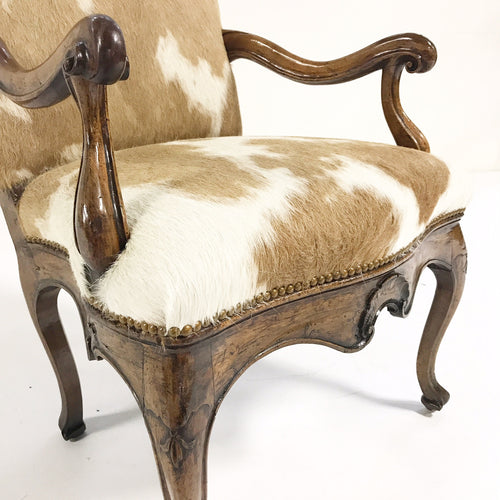 Armchair in Brazilian Cowhide - FORSYTH