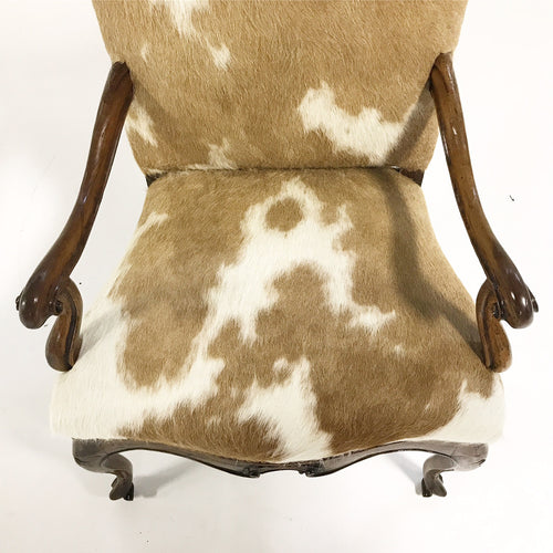 Armchair in Brazilian Cowhide - FORSYTH