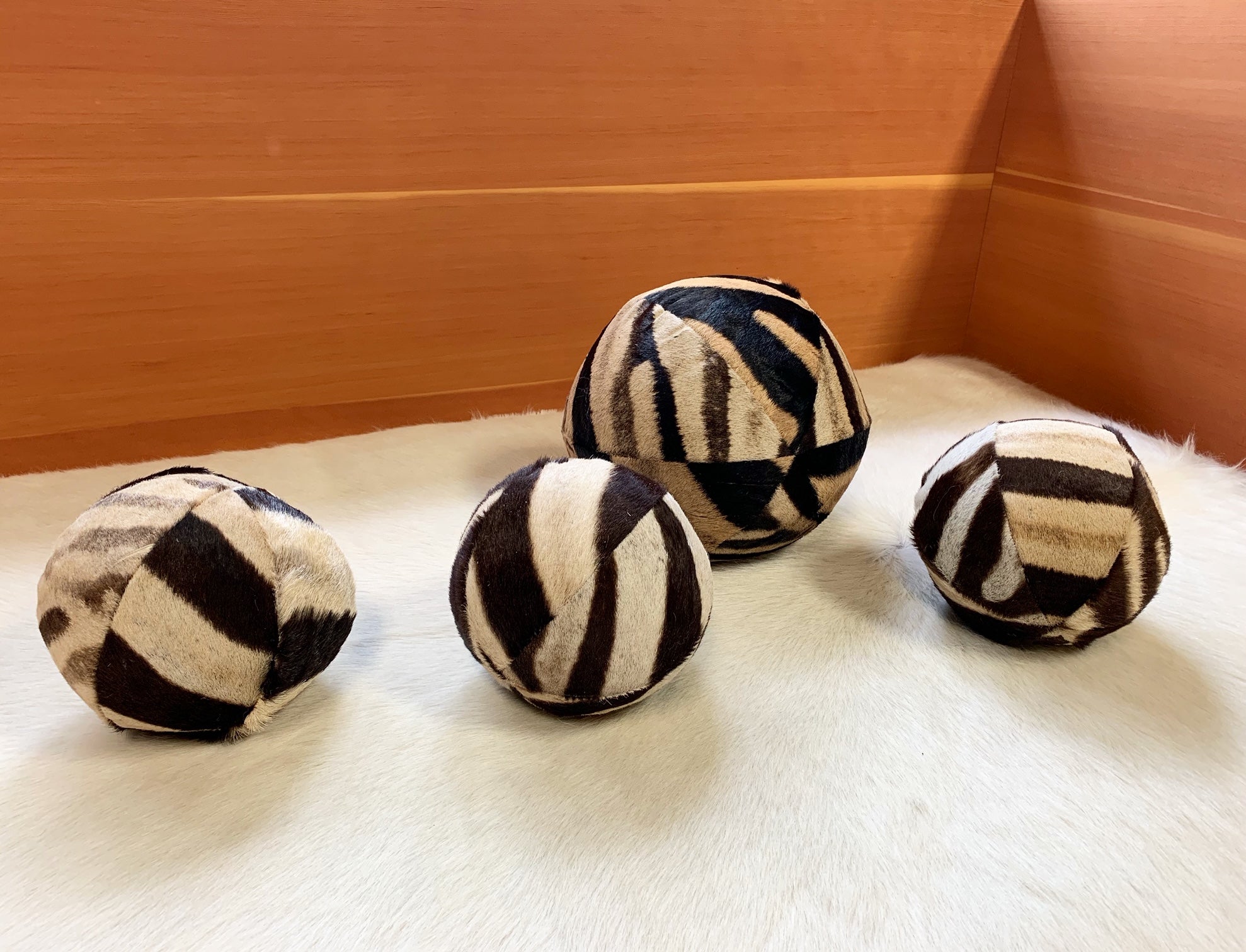 Mini Zebra Ball Pillow, 7" - FORSYTH
