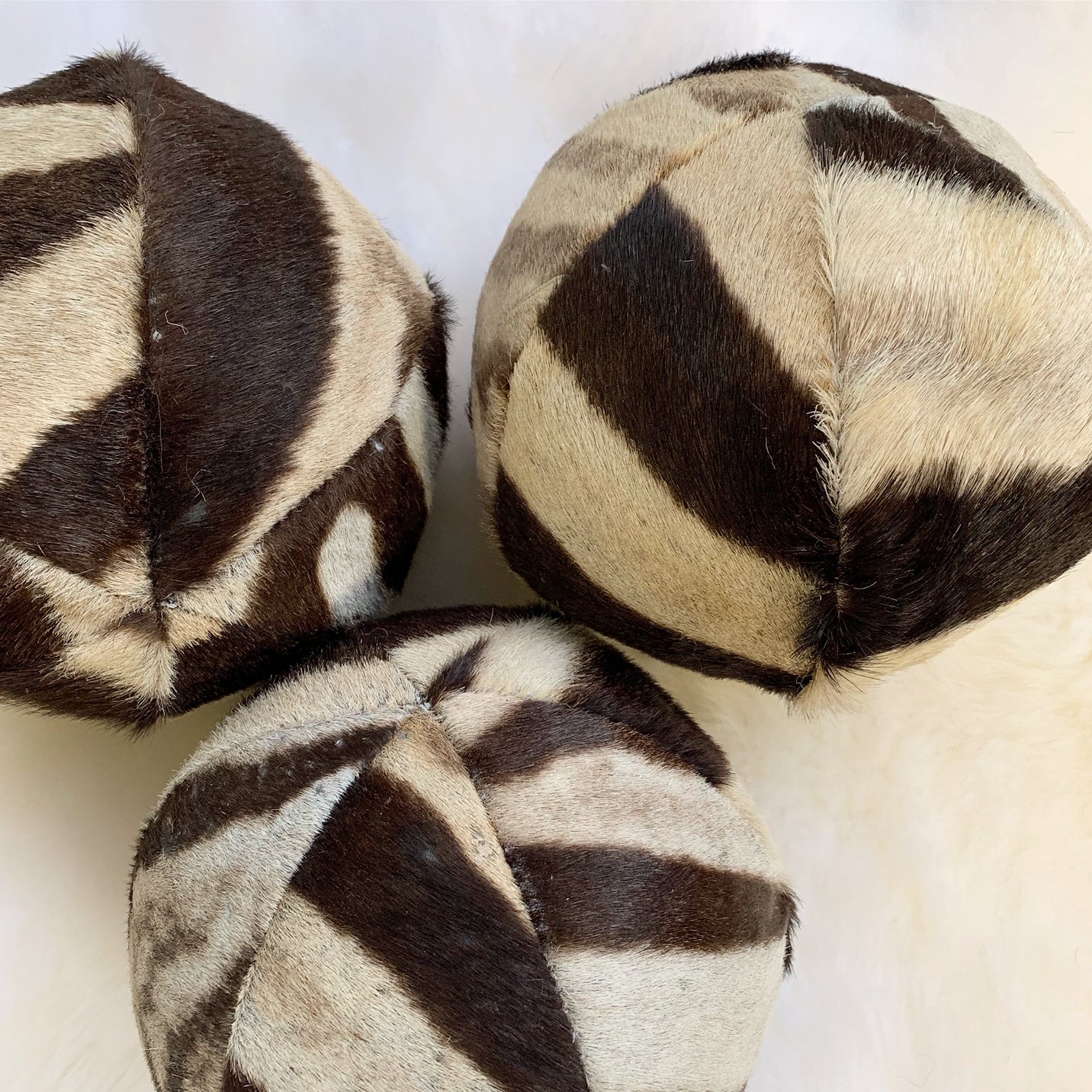 Mini Zebra Ball Pillow, 7" - FORSYTH