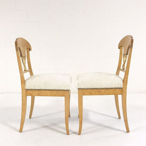 Biedermeier Chairs in Brazilian Cowhide, pair - FORSYTH