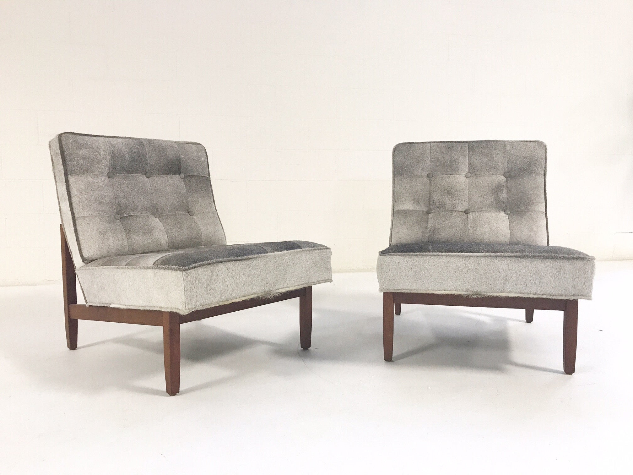 Lounge Chairs in Brazilian Cowhide, pair - FORSYTH