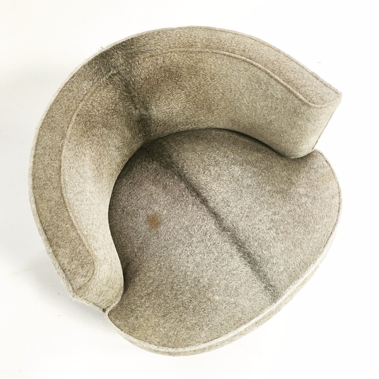 Vintage Barrel Chair in Brazilian Cowhide - FORSYTH