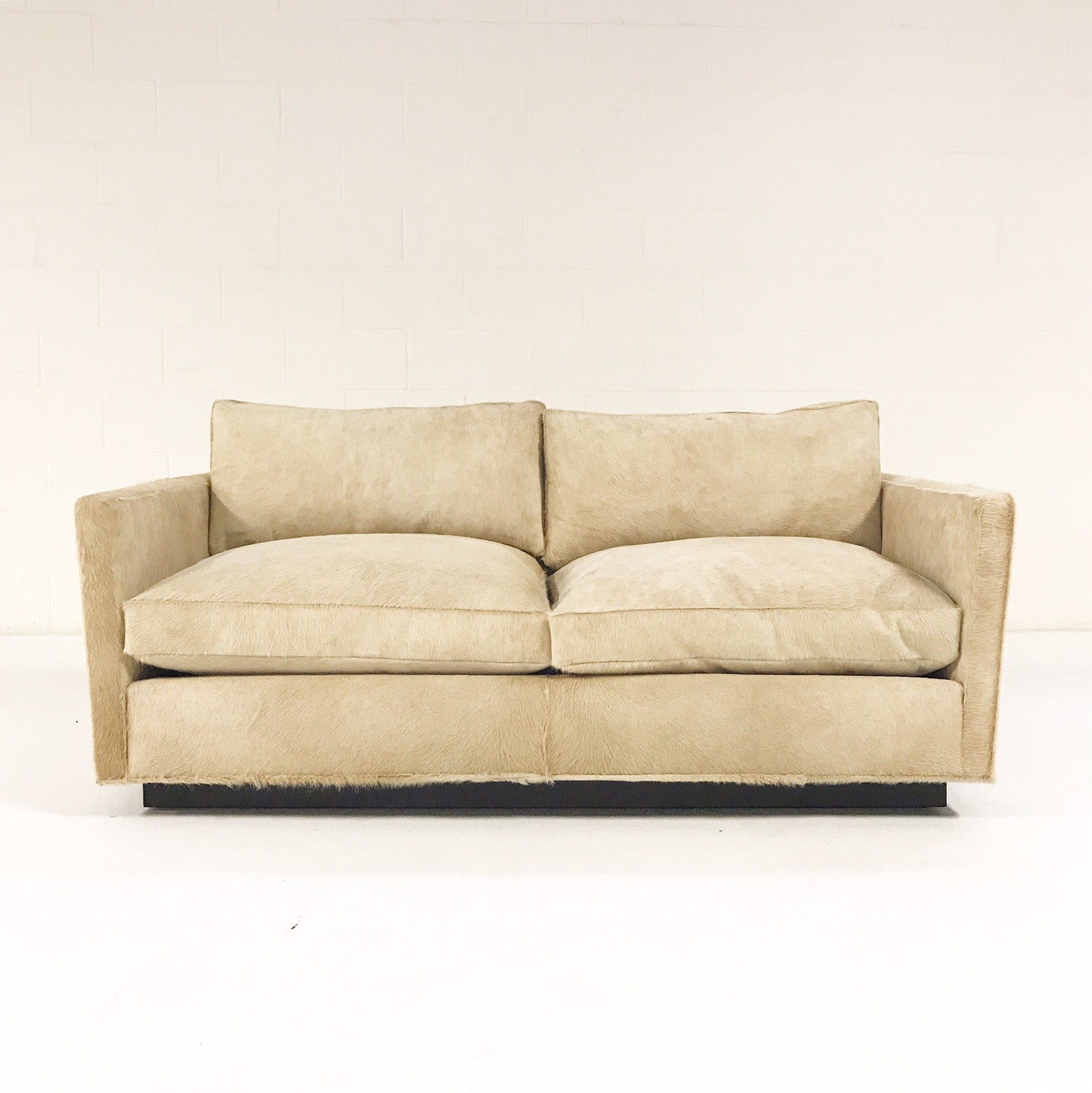 Loveseat in Brazilian Cowhide - FORSYTH