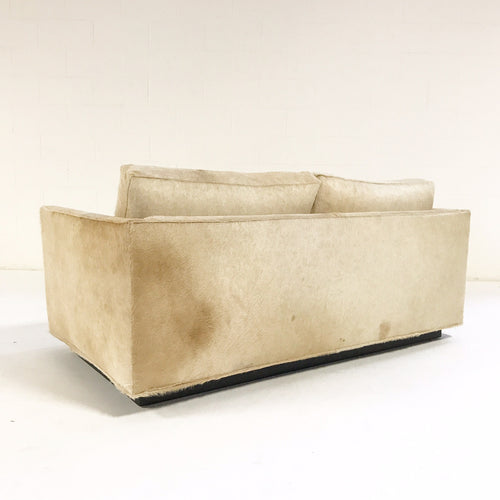 Loveseat in Brazilian Cowhide - FORSYTH