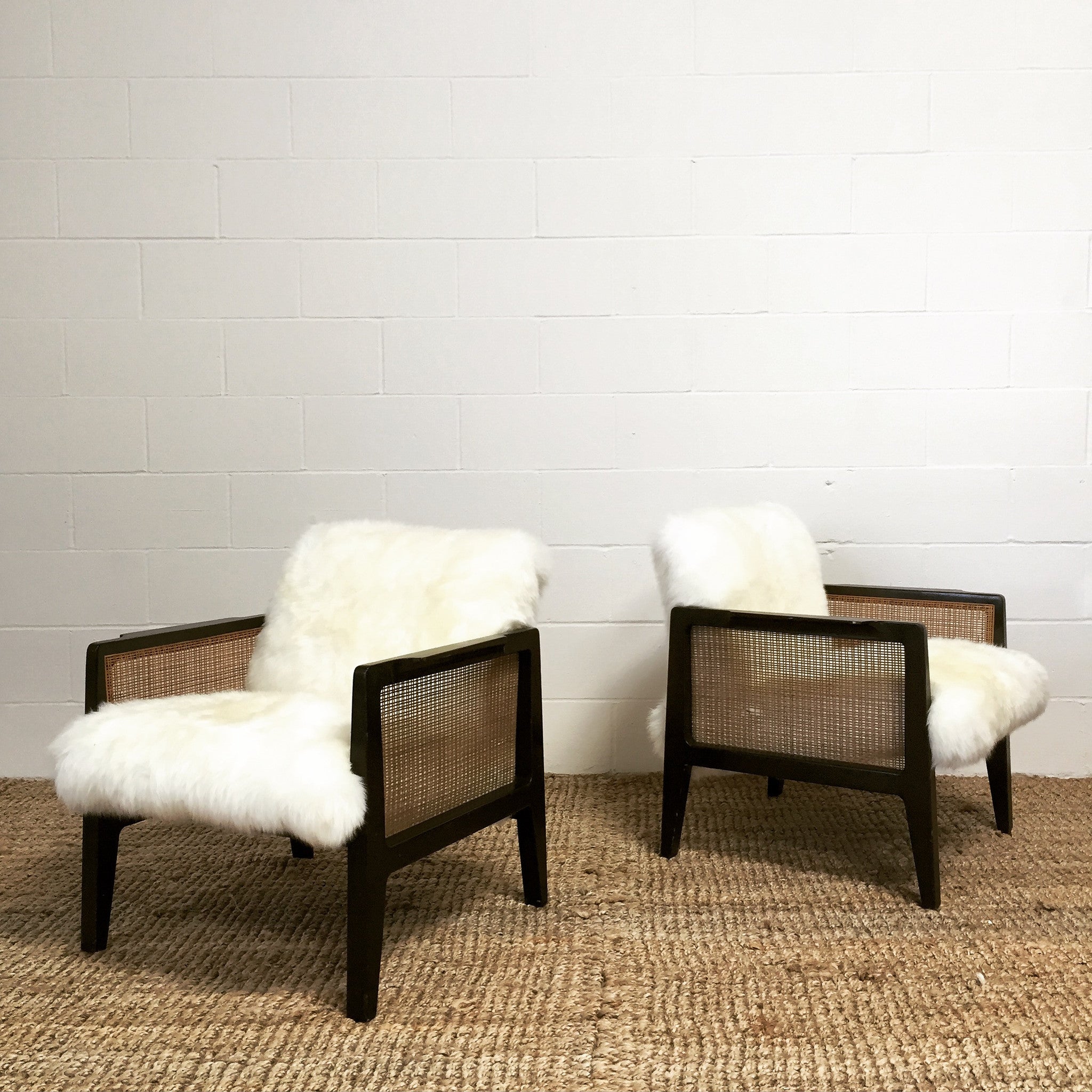 Model 5513 Lounge Chairs in Sheepskin - FORSYTH