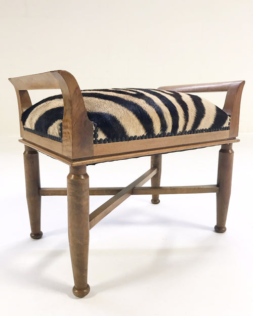 Small Bench in Zebra Hide - FORSYTH