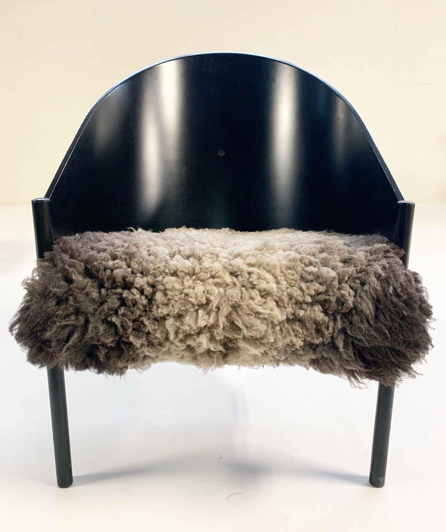 Pratfall Lounge Chairs in California Sheepskin, pair - FORSYTH