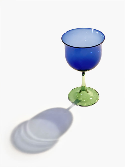 Cosimo Wine Glasses, Blue-Green, set of 4