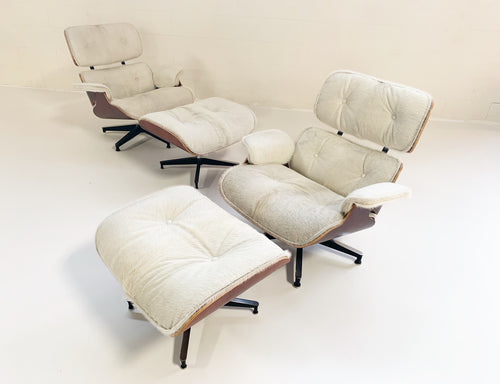 670 Lounge Chairs and 671 Ottomans in Brazilian Cowhide - FORSYTH