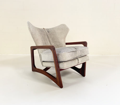 Model 2466-C Lounge Chair in Brazilian Cowhide - FORSYTH