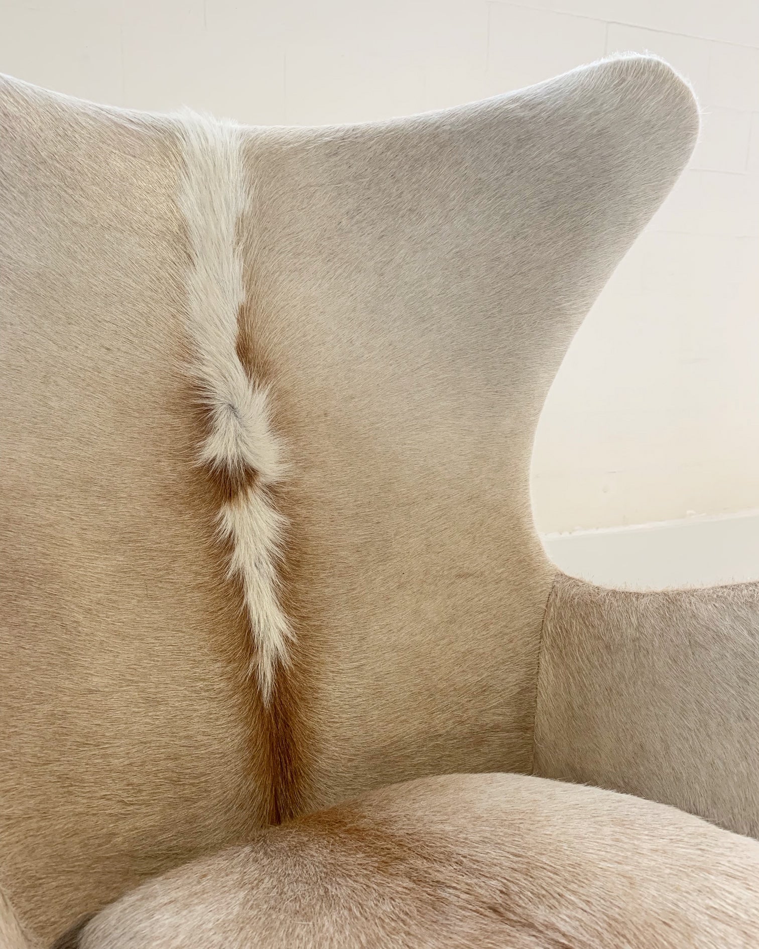 Egg Chair in Brazilian Cowhide - FORSYTH