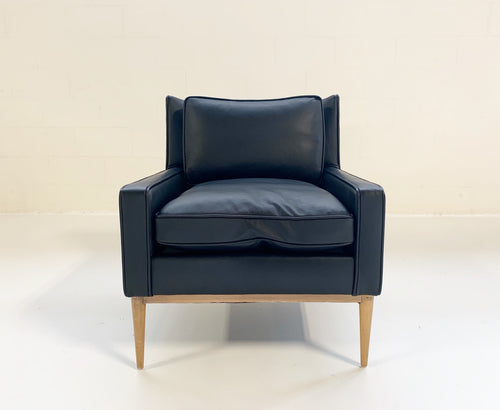 Model 302 Lounge Chair in Loro Piana Leather - FORSYTH