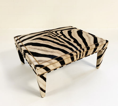 The Forsyth Parsons Style Ottoman in Zebra - FORSYTH