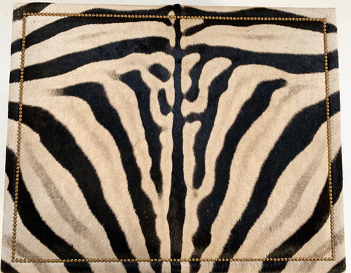 The Forsyth Parsons Style Ottoman in Zebra - FORSYTH