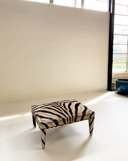 The Forsyth Parsons Style Ottoman in Zebra - FORSYTH