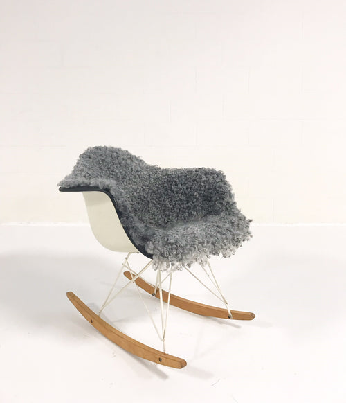 RAR Rocking Chair in Gotland Sheepskin - FORSYTH