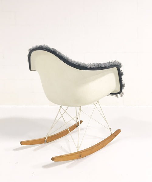 RAR Rocking Chair in Gotland Sheepskin - FORSYTH