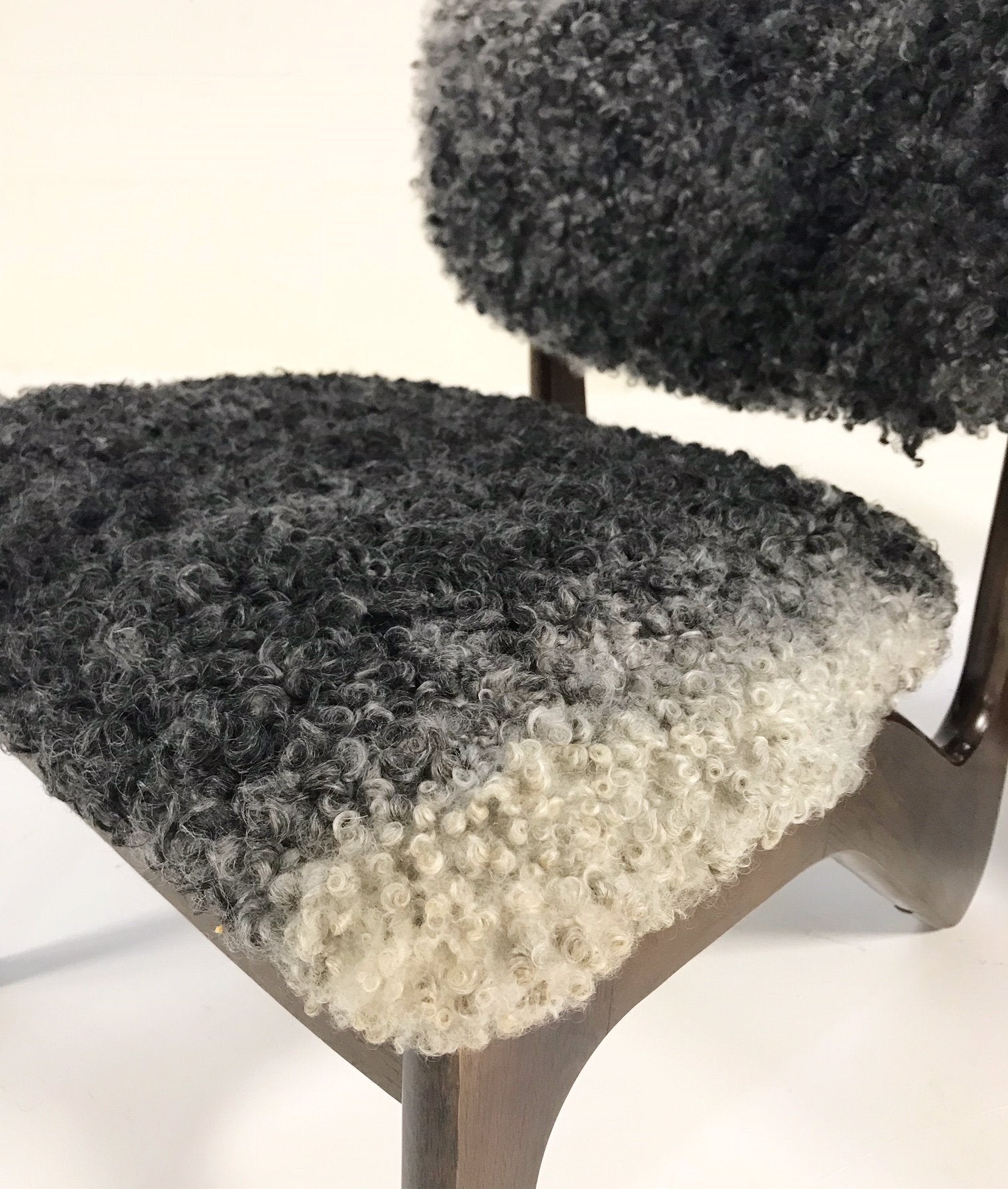 Sculptural Chairs in Gotland Sheepskin, pair - FORSYTH