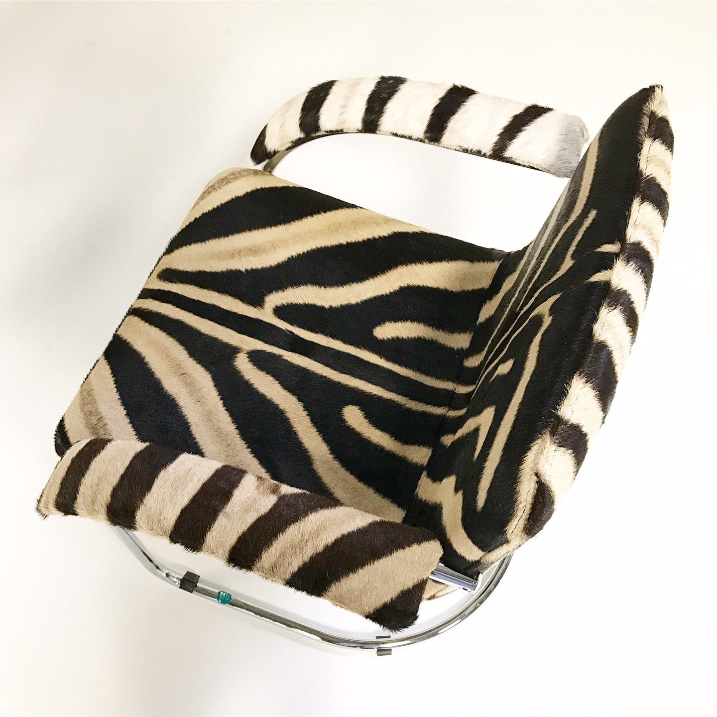 Lens Dining Chairs in Zebra Hide, set of 8 - FORSYTH